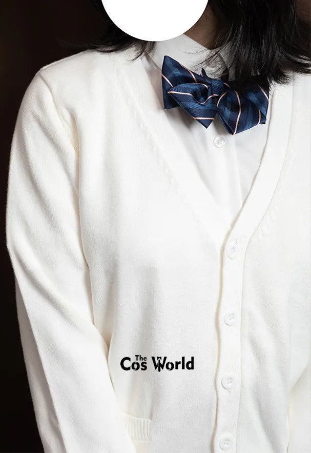 XSXXL Spring and Autumn Womens Long sleeved Knitted Cardigan Vneck Sweater Jacket Suitable for JK School Uniform Student Clothing 250326