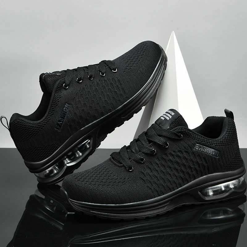 Mens sports shoes large size comfortable and fashionable lace casual anti slip wear-resistant outdoor mesh running shoes Y250325