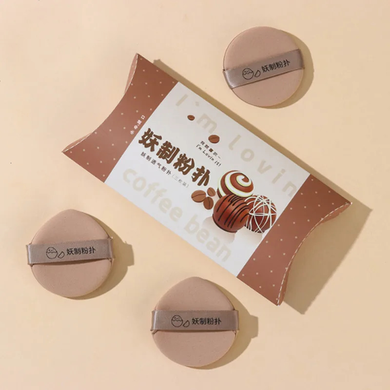Yaozhi 3pcs Cosmetic Makeup Puff Im Pine Pie Air Cushion Soft Blender Sponge Dry Wet Foundation Smooth Powder Makeup Tool 250317