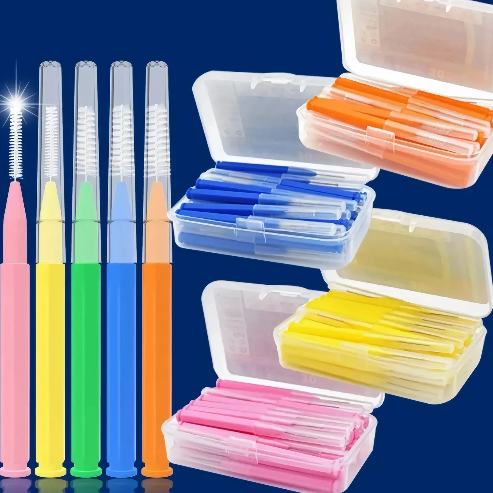 30 highquality dental pick kits portable interdental brushes and flossers for effective tooth cleaning oral care 250325