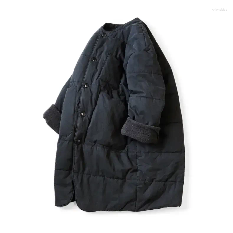 Men's Jackets KAPITAL Mid-Length Five-Panel Quilted Wrap Jacket Warmth Style Outerwear