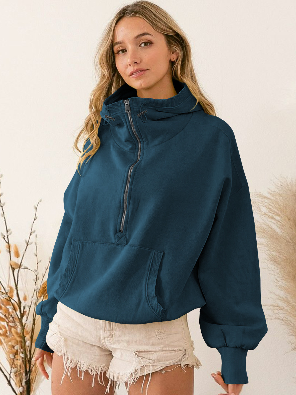 New Hooded Sweater For Women s Fashion Brand Sports Hoodie With Zipper Drawstring Long Sleeved Top Coat
