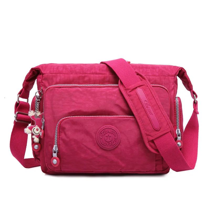 A4 Waterproof Mens Shoulder Messenger Bag Womens Ten Font Wallet Lightweight Blue Black Red Purple Green M1304 250326