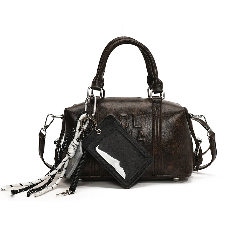 design bag new American retro trendy niche hand-held Boston pillow bag for women versatile high-end fashionable