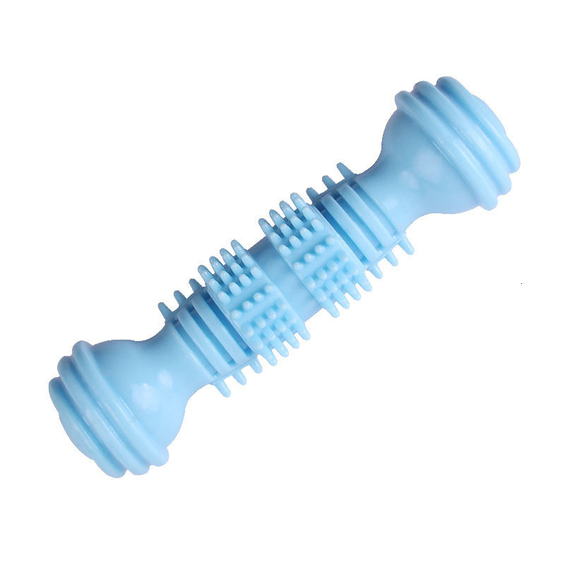 New Pet Bite Chewing Toy Dumbbell Interactive Training Teeth Grinding Dog Bite Toy Dog Stick Toothbrush Dog Toy