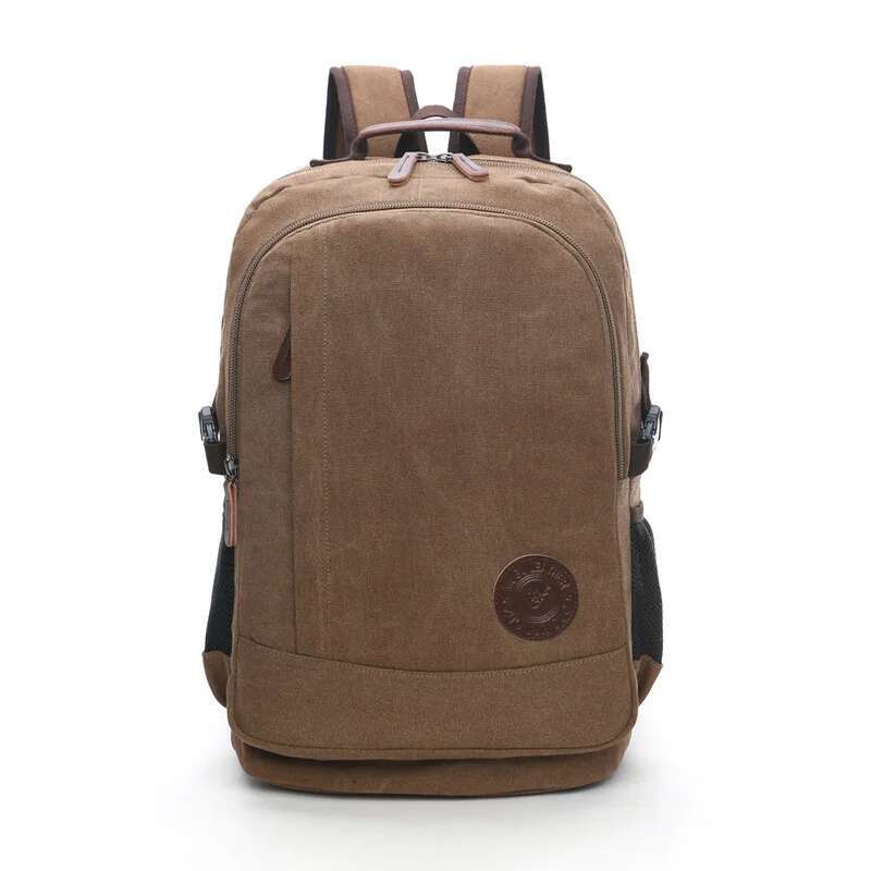 Tilorraine New Wear-Resistant Washable Canvas Men Backpack Unisex Leisure Large Capacity Multi-Function Shoulder Computer Bag