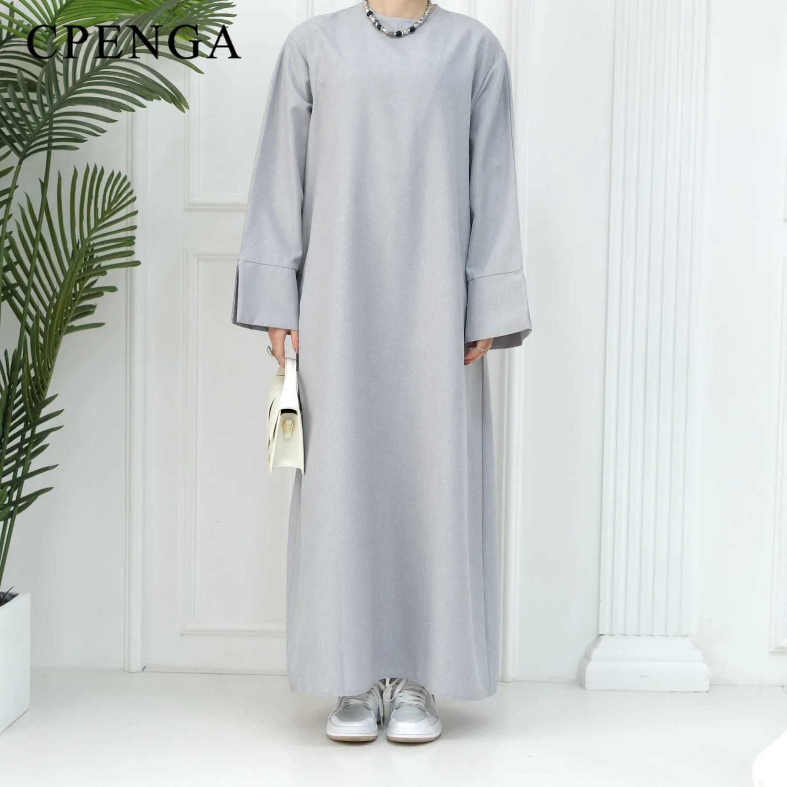 Dubai Abaya Muslim Womens Eid al Fitr Humility Dress T rkiye Loose Elegant Islamic Clothing 250326