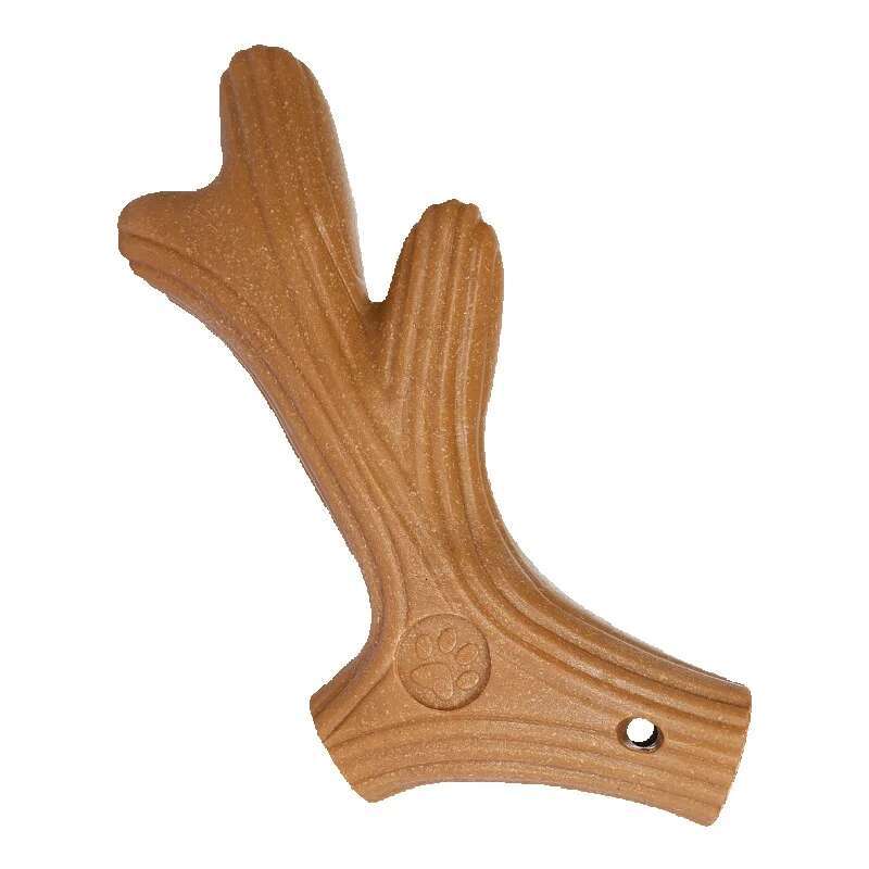 New Creative Pet Toy Dog Bone Anti Bite Teeth Cleaning Natural Pine Chewing and Grinding Rod Amazon Wholesale