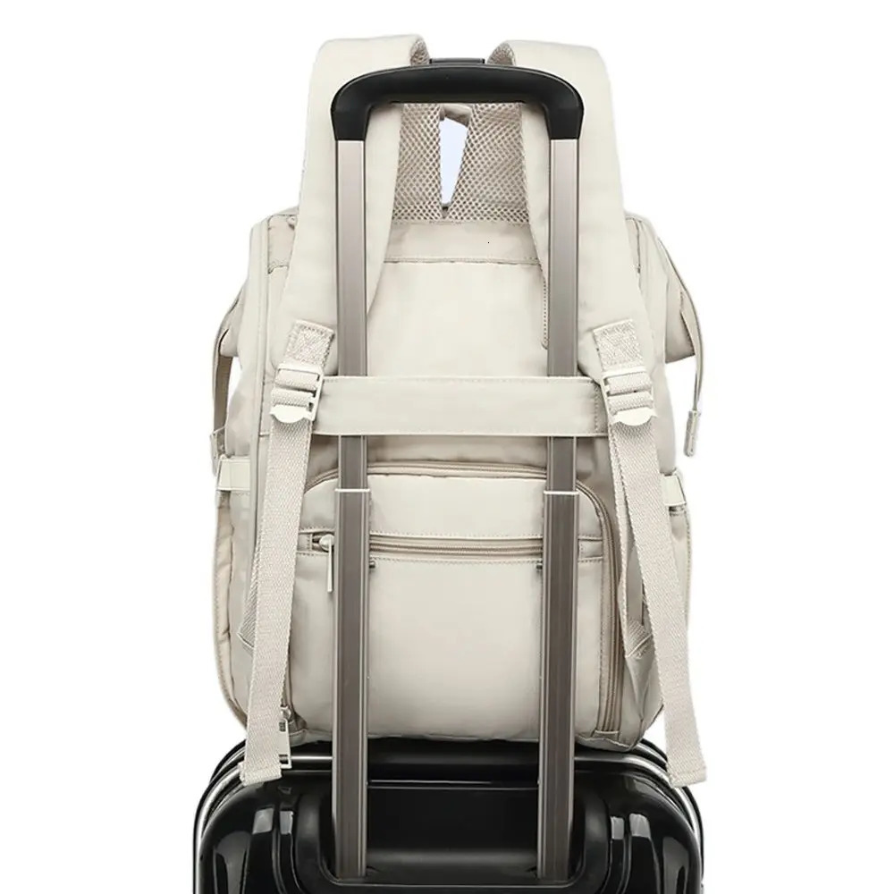 Baby Nappy Bag Mummy Bag Backpack Waterproof Storage Handbag Outdoor Travel Mommy Maternity Bag For Baby Stuff 2 Layer Gray 250326