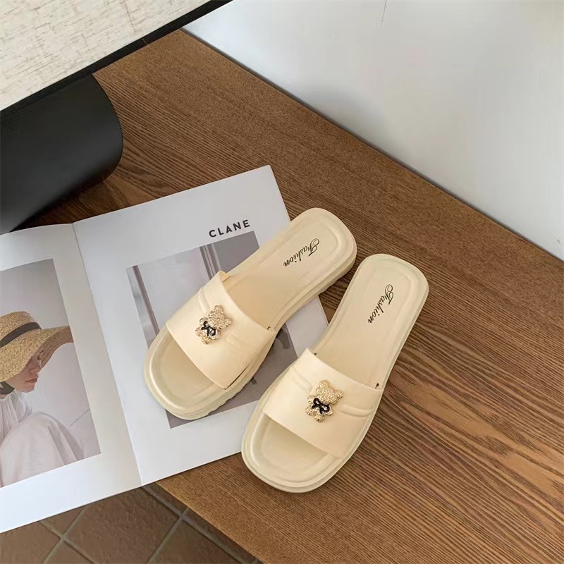 Free shipping designer shoes women slippers black beige brown antislip breathable comfortable indoor sandals Classics