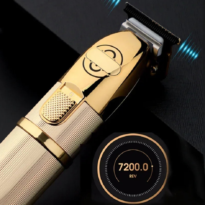 Professional Haircut Pop Barbers P700 Trimmer Oil Head Electric Hair Clippers Golden Carving Scissors Electric Shaver 250324
