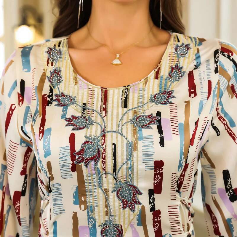 Dongdumaoyi Midden Oosten Moslim Strass Gewaad Vrouwen Dubai Turkije Abaya Vrouwen Grote Nieuwe W
