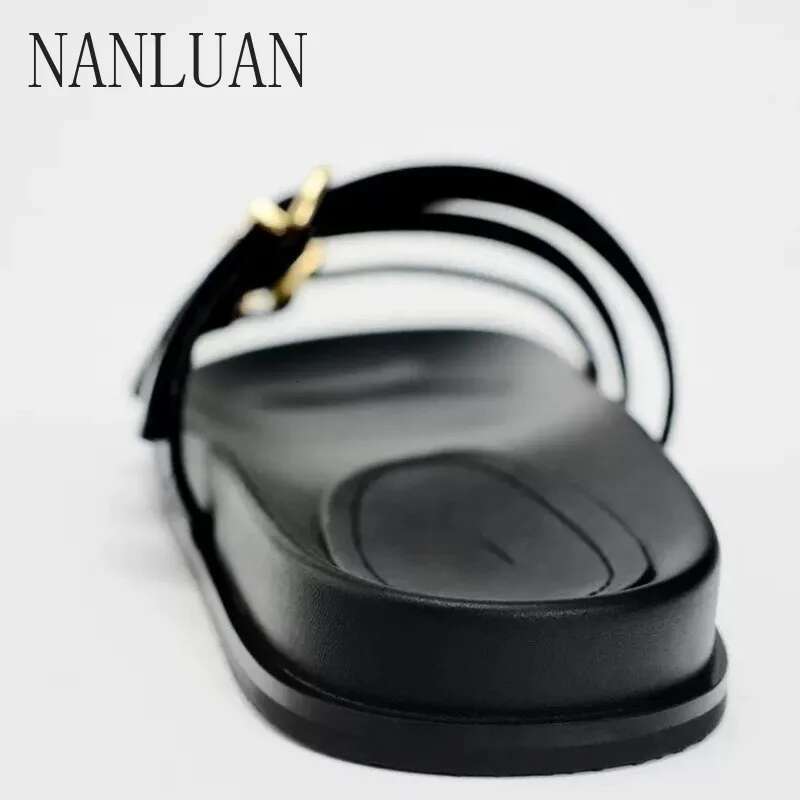 Boutique Summer High Quality Slippers New Fashion Solid Color Non-slip Women's Shoes Hot Selg Casual Sandals