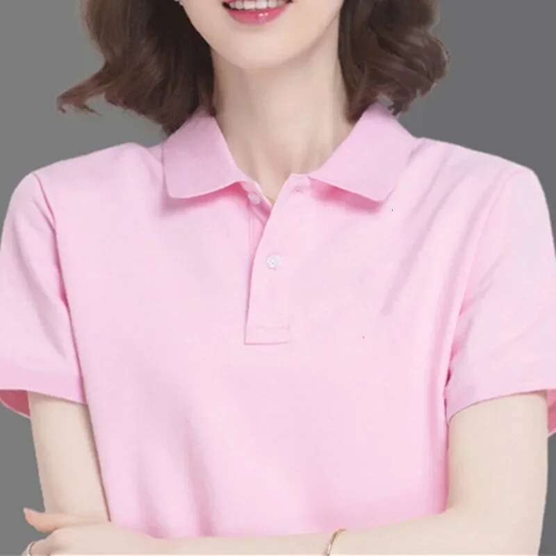 Solid color university style summer sports polo shirt, new girls' school uniform, shirt collar, short sleeved t-shirt