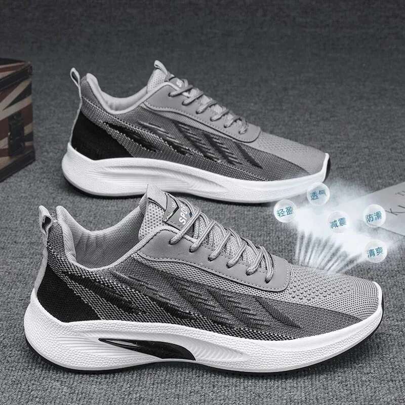 A Pair Of Unisex Casual Sneakers Stylish Light Suitable For Running And Hiking Exercise Healthy Living