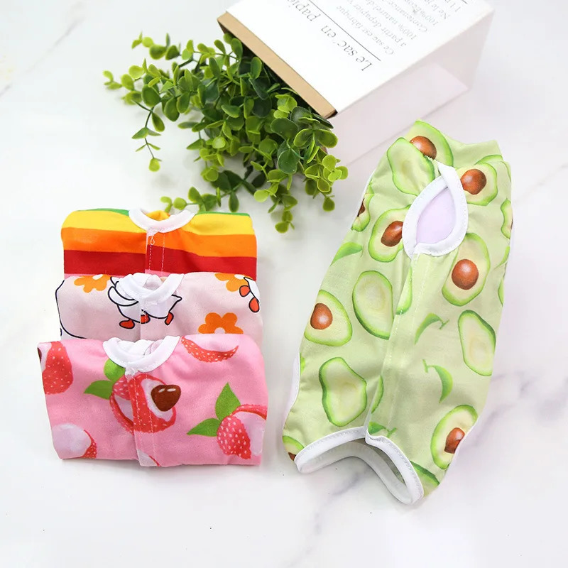 Cat Weaning Sterilization Suit Small Dog Cats Jumpsuit Anti-lick Recovery Clothing After Surgery Cute Print Pet Care Clothes 250326