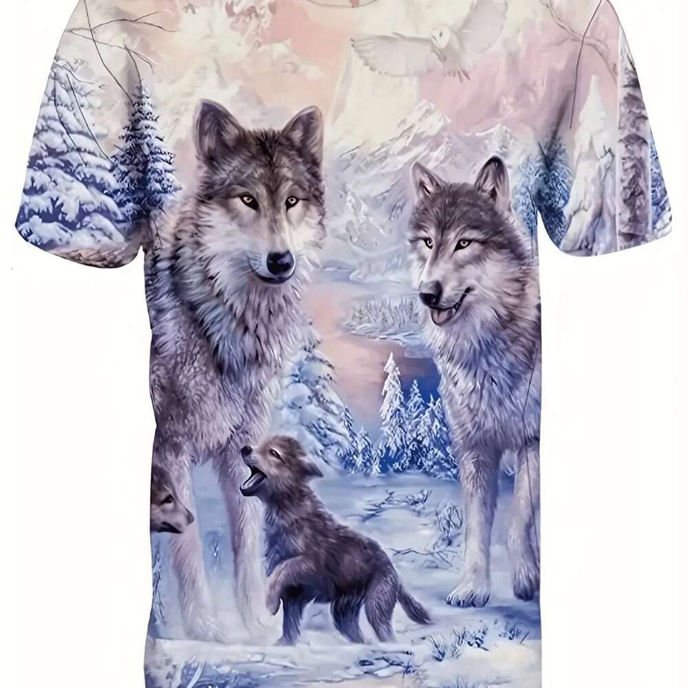 D animal eagle pattern men s printed T shirt fashionable short sleeved summer top clothing plus size