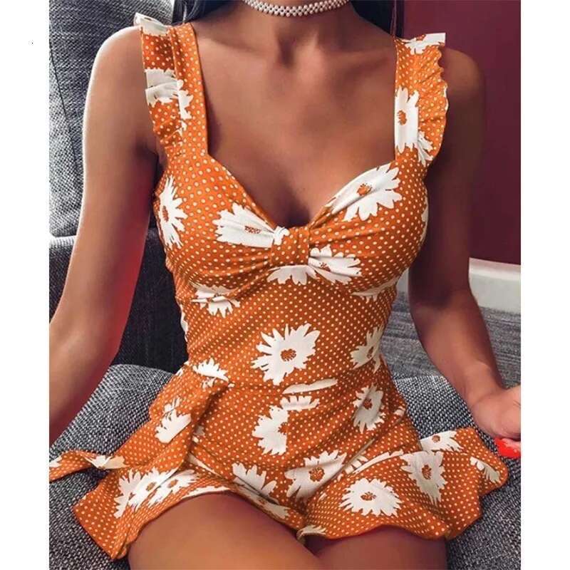 with Breezy Vibrant Dress Sleeveless ral Print and Elegant V-Neck