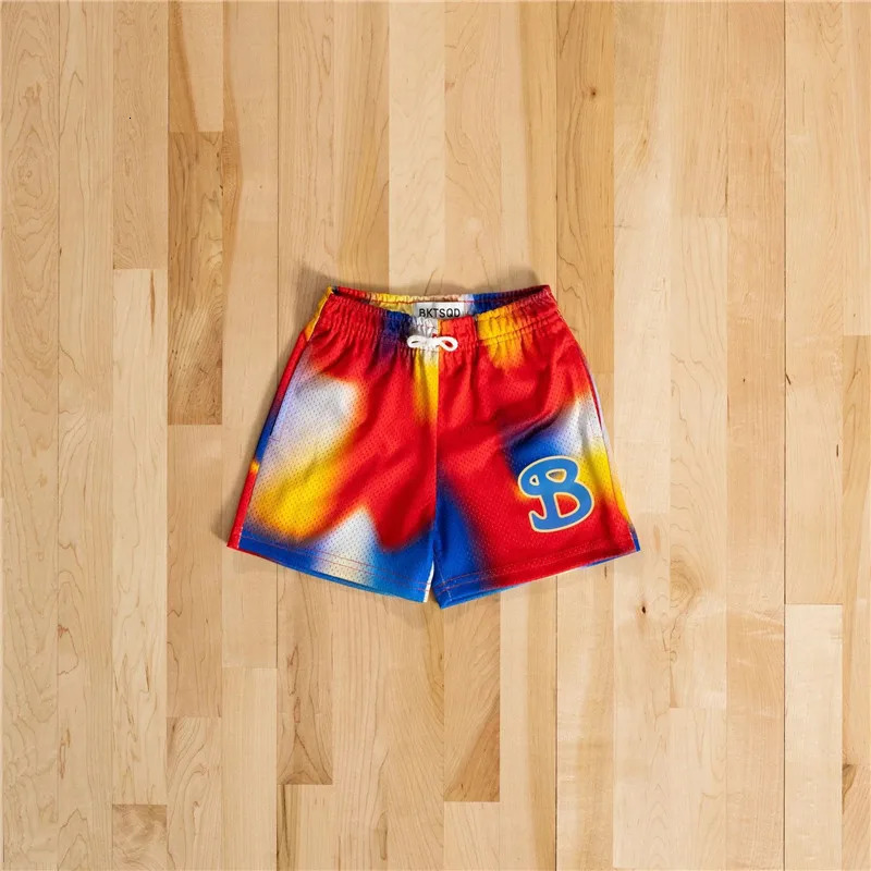 BUCKETQUAD summer mesh basketball shorts for men quick drying loose sports casual running beach 250326