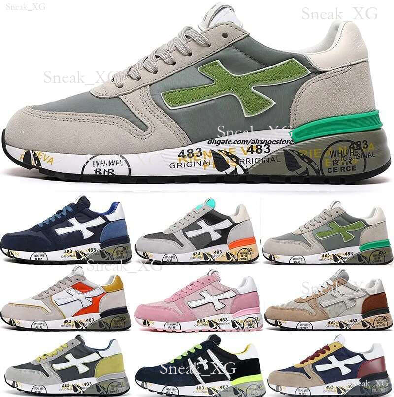 Designer Premiatas Shoes Italy 2025 New for Men Women Sneakers Genuine New Vintage Premiate Sneakers Couple Rice Premiada Shoes Running Trainers Casual Shoes