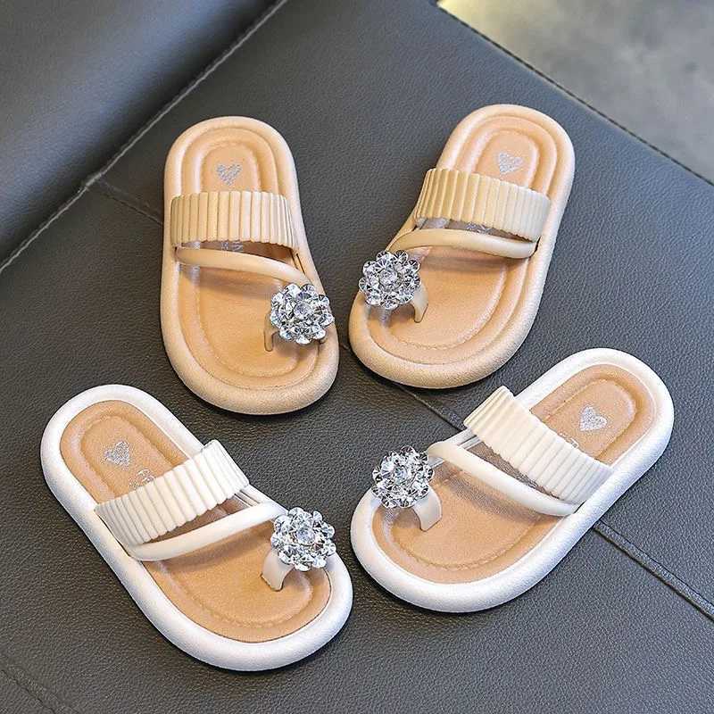 Slipper Girls slide with high appearance princess style new China anti fall and explosion added super cute and super lightweight slide S25326