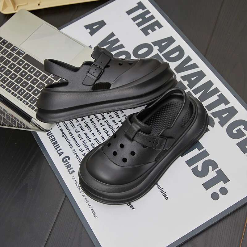 Women Elegant Summer EVA Garden Shoes Ladies Casual Cool Anti-slip Holes Sandals Female Home Indoor Outdoor House Footwear
