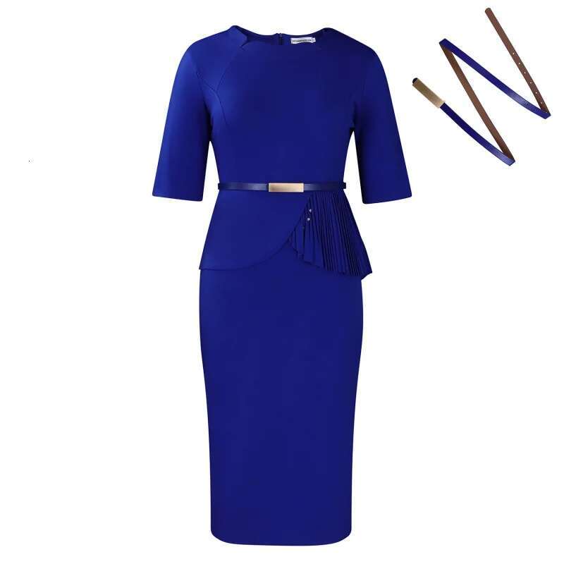 Dongdumaoyi Zomer Nieuwe Mode Effen Kleur OL Pendelen Bodycon Damesmode Jurk