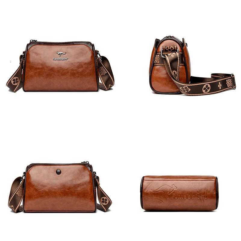 New Genuine High Quality Soft Leather Purses Bag Designer Brand Ladies Shoulder Crossbody Bags 2024 Sac A Main