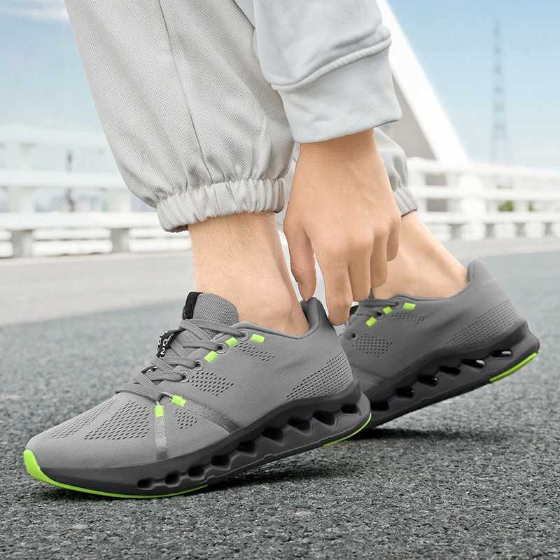 High quality green original brand sports shoes mens mat platform mens running shoes breathable mens coaching machine Chaussure Hommes Y250325