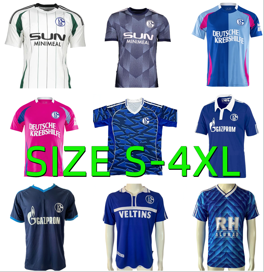 24 25 26 Schalke 04 Raul Soccer Jerseys 1988 1989 2001 2002 2010 2011 Retro OUWEJAN PALSSON LODE LATZA TERODDE ZALAZAR PIERINGER DREXLER THIAW 2025 2026 Football Shirt