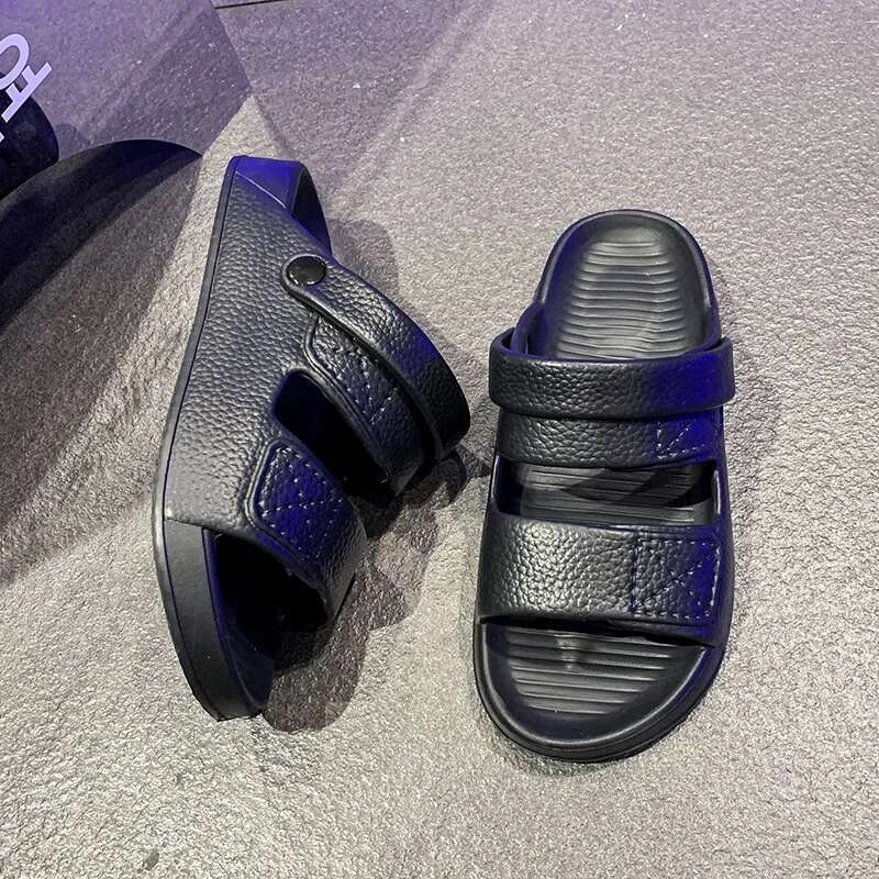 Summer Men New Non-slip Outdoor Sandals Comfortable Soft Bottom Indoor Slippers