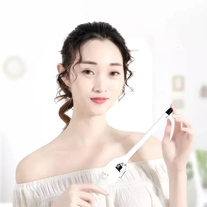 Hair Curling Iron 9mm Curler Wand Professional Curly Tongs Ceramic Electric SalonStyling Tool Small Crimping Iron Waves for Hair 250324