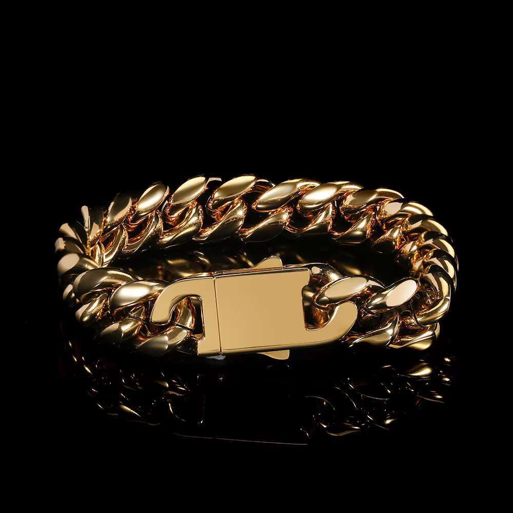 Wholesale Joyeria Acero Inoxidable Gold Plated Jewelry Figaro Chain Miami Curb Cuban Link Necklace Bracelet Mens Jewelry Set