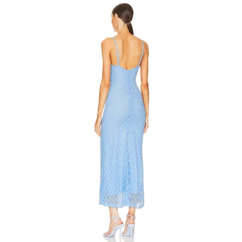 Dongdumaoyi Zomer High End Elegante Pure Wens Stijl Avondjurk Slim Fit Hemdje Damesmode Jurk C