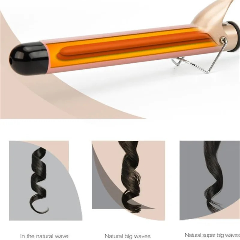 Electric Professional 22mm 28mm 32mm 38mm Ceramic Hair Curler LCD Curling Iron Roller Curls Wand Waver Fashion Styling Tools 2# 250324