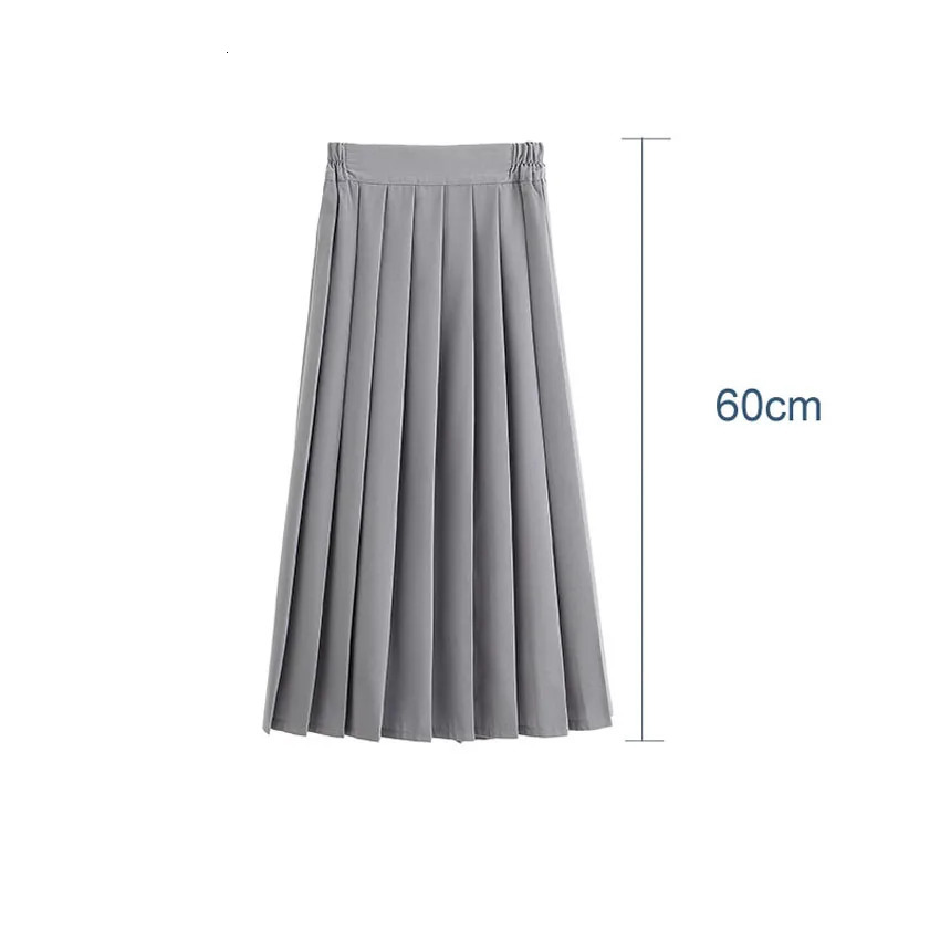 2014 Elastic Waist Japanese Student Girls School Uniform Solid Color Set Folded Skiing ShortsMediumTall Medium Dress 250326