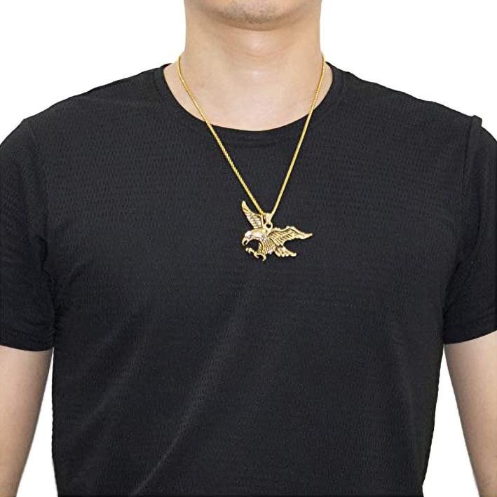 Eagle pendant necklace, titanium steel retro domineering accessory