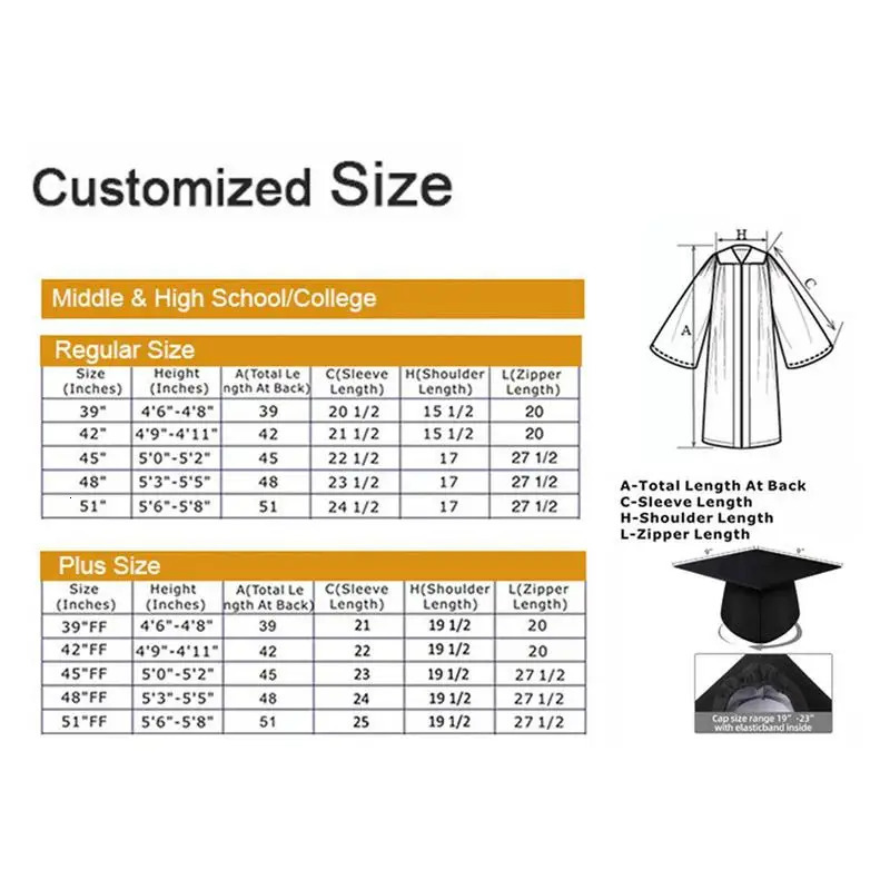 Graduate Dress School Hat Uniform Set Tassel Stole European American Bachelor Style 250326