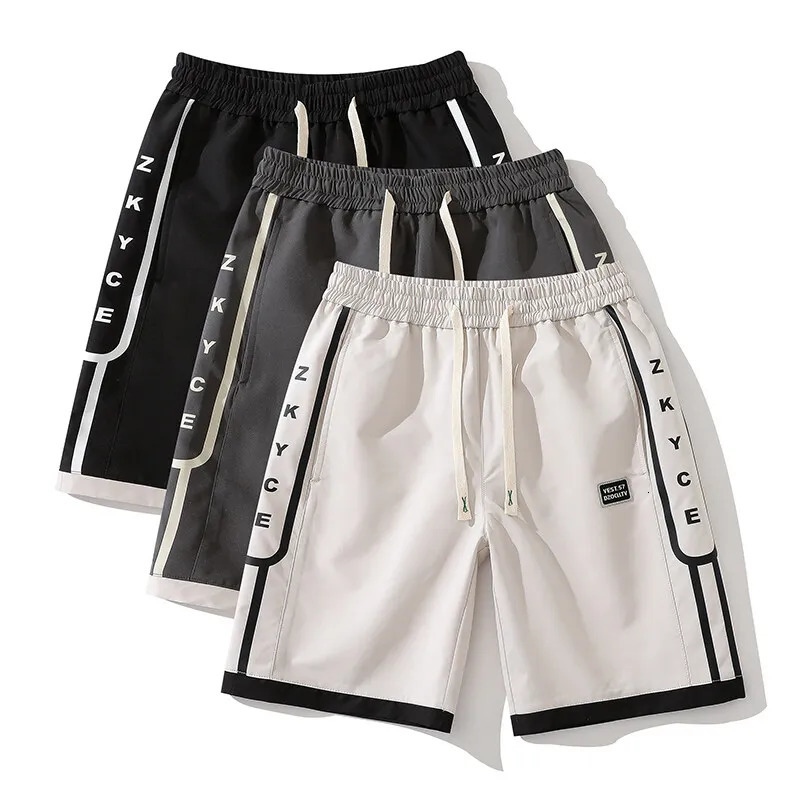 Letters 2025 Summer Arrival Sports Shorts Men Comfortable Elastic Waist Clothing Male Breathable Short Trousers 250322