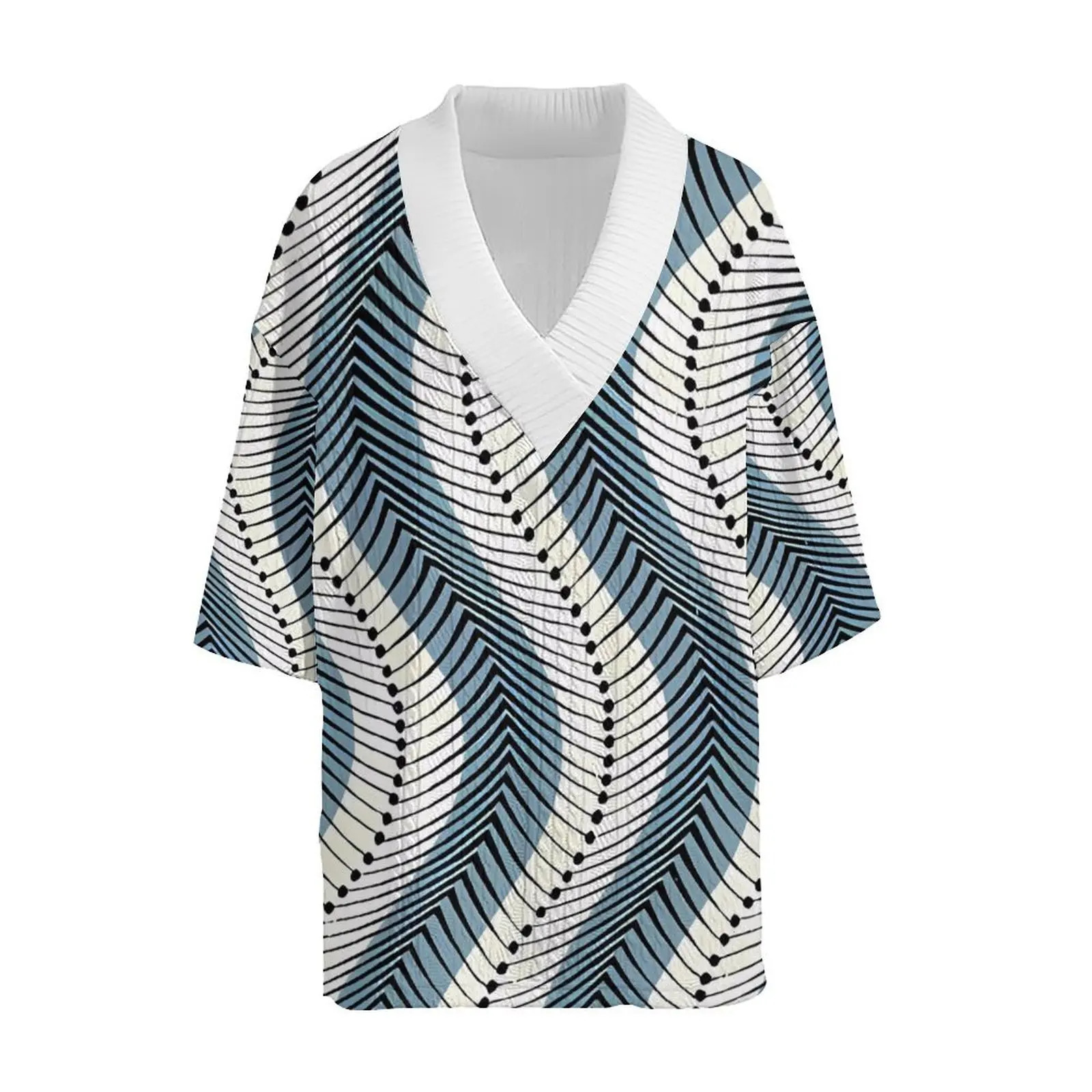 2024 Summer 3D Printed Loose Size Casual Style Plus Vneck Knitted Mens Tshirt Two Piece Set 250326