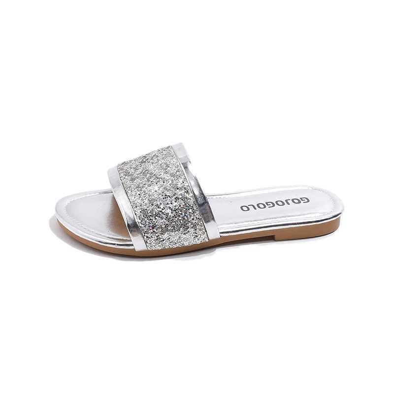 Slipper Anti slip and wear-resistant soft sole with multiple colors smooth and comfortable for girls summer PU flip code 26-36 S25326