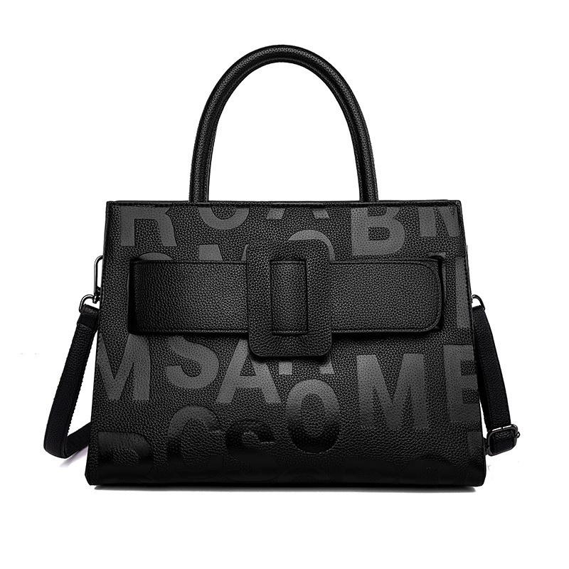 Tote Fashion Letter Printed Women's Large Capacity High-End Handbag Commuting Tote Bag Women