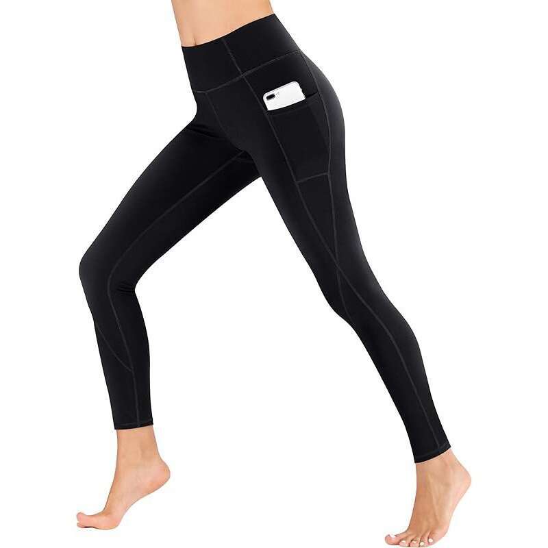 Women Yoga Pants Fashionable Women S High Waisted Yoga Pants With Pockets Dance Training Fitness Leggings Elastic Pants XY