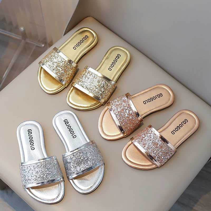 Slipper Anti slip and wear-resistant soft sole with multiple colors smooth and comfortable for girls summer PU flip code 26-36 S25326