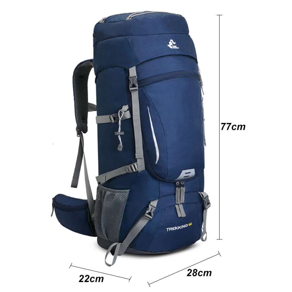 Men's 60L Large Mountaineering Climbing Hiking Camping Backpack Sport Outdoor Rucksack Bag Xa108y