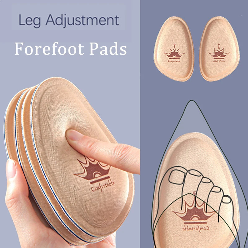 4pc Forefoot Pad High Heels Nonslip Pain Relief Insert Half Insoles Round Toe Cushion Foot Care Pads 250306