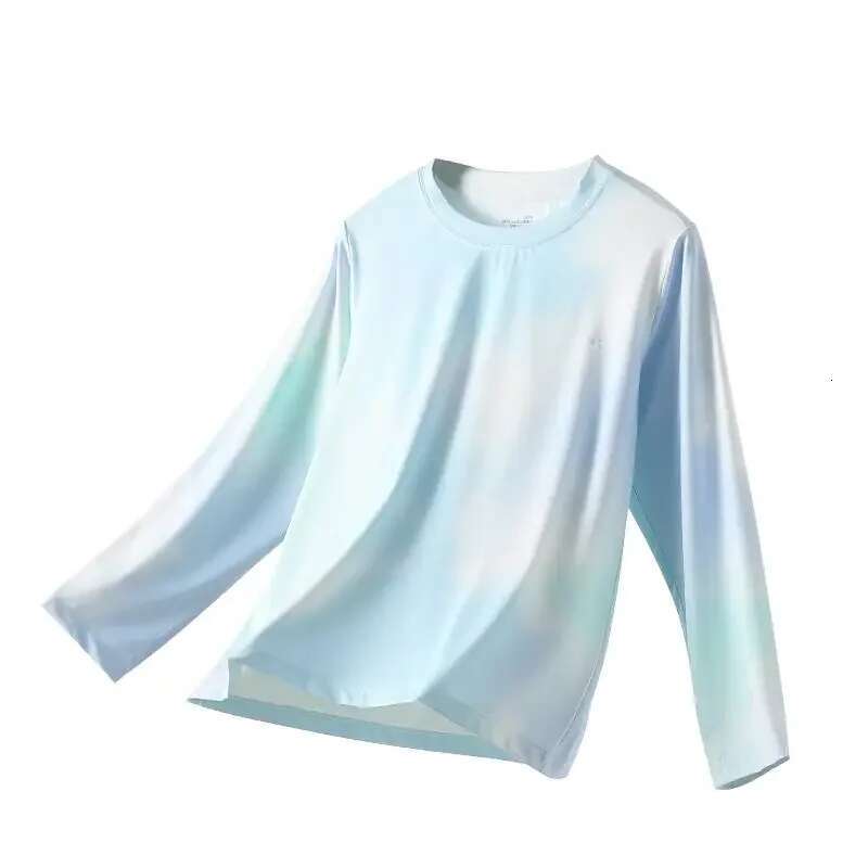 Ddmyshoesvip Children Colorful Printed O Neck Short Long Sleeve Gym Shirts Girls Quick Drying T Shirt Kids Breathable Sports Tops