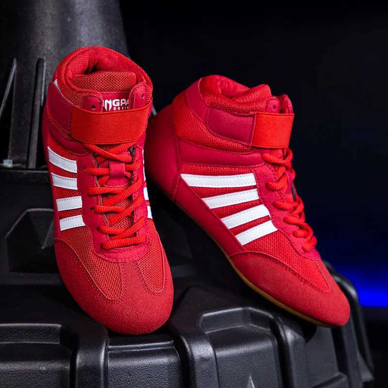 New Arrival Professional mens and womens wrestling boots 5-color boxing shoes couples non slip sports shoes breathable wrestling boots Z250327
