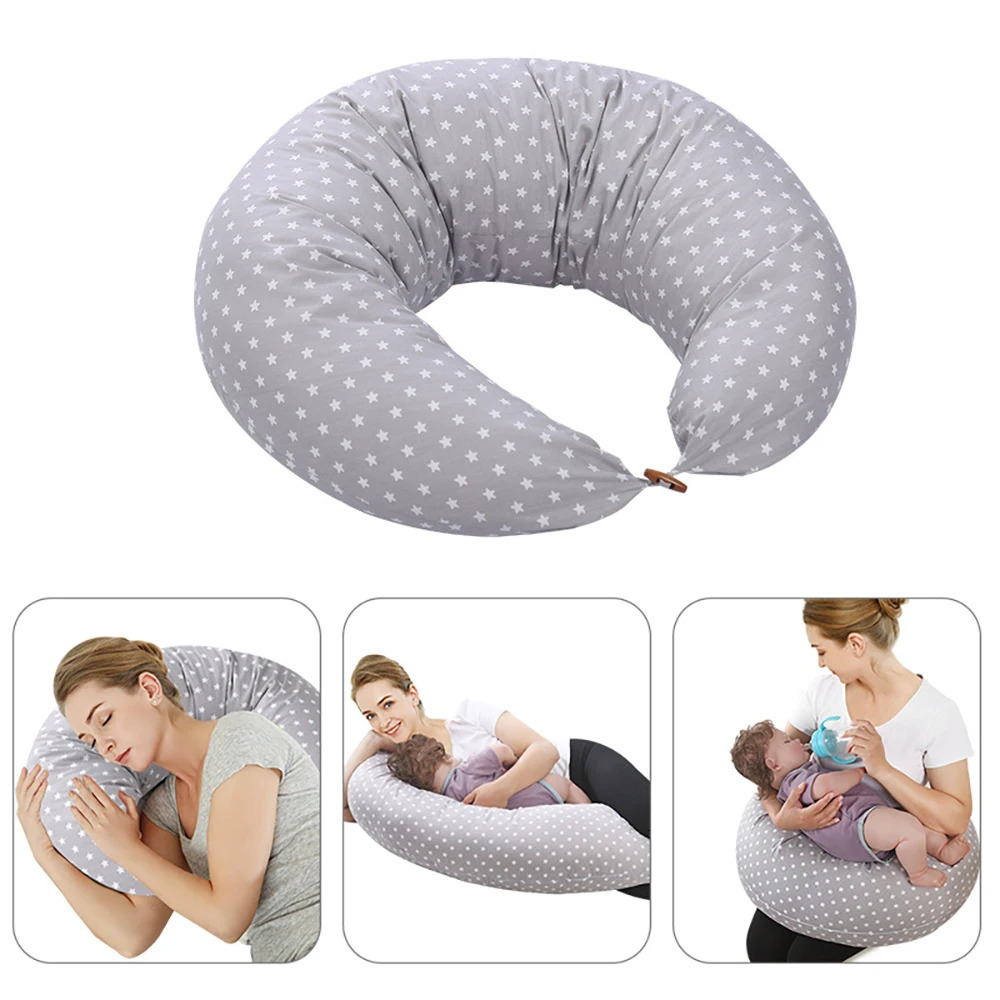 71*51*14 Inches Ergonomic Nursing Pillow Breastfeeding Cushion with Removable Cover Machine-Washable Pregnancy Pillow for Adults 250326