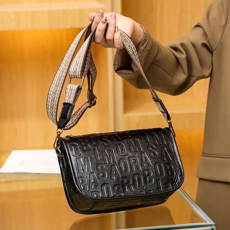 Fashion Letter Messenger For Women High Quality PU Leather Ladies Handbag Crossbody Shoulder Bag Female Purse Sacs